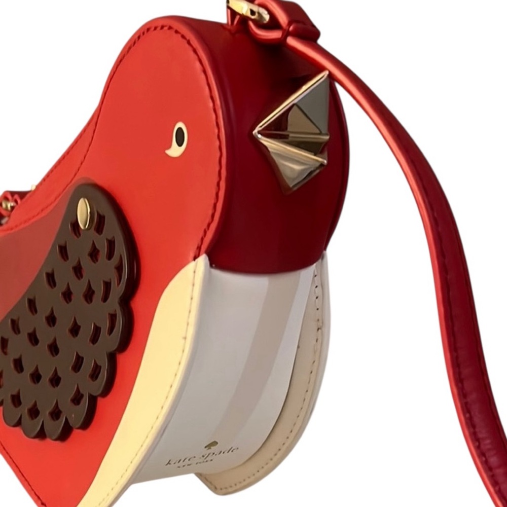 SOLD🎉 KATE SPADE OOH LA LA RED CARPET BIRD CROSSBODY - Picture 3 of 11